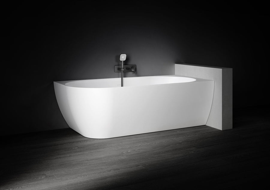 Eleni VX106-1700 Corner Back to Wall Stone Bath Right Hand