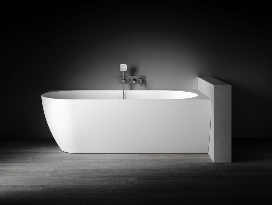 Eleni VX106-1700 Corner Back to Wall Stone Bath Right Hand