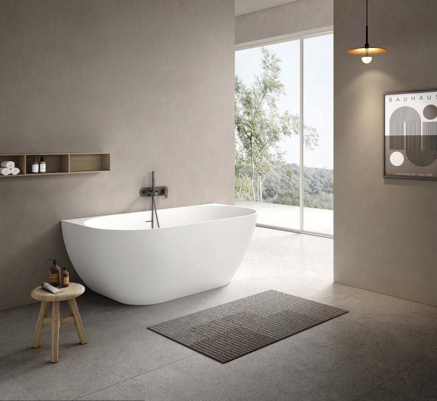 Bianca VX88-1500 Back to Wall Stone Bath