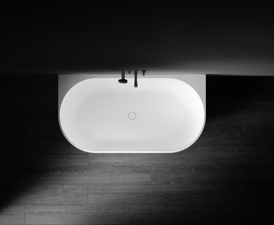 Bianca VX88-1500 Back to Wall Stone Bath