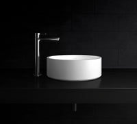 Leila Stone Above Counter Basin with Overflow