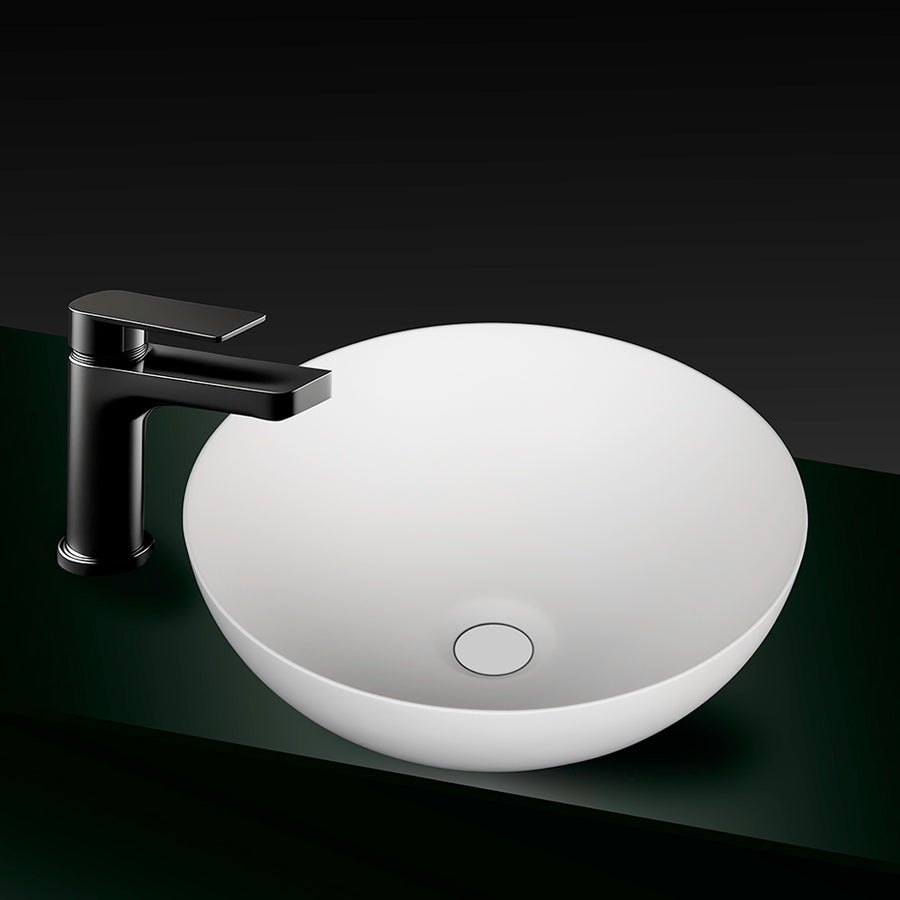 VXA22 Matte White Stone Above Counter Basin