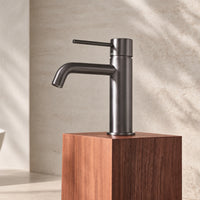 Vivid Slimline Basin Mixer Curved Outlet