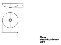Miena Round Above Counter Basin