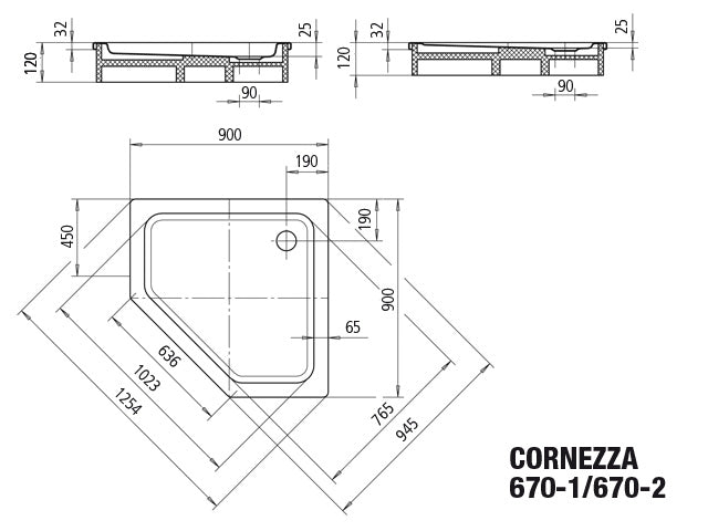 Cornezza Shower Floor