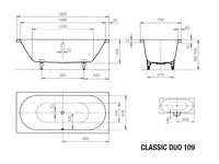 Classic Duo Built in Bathtub