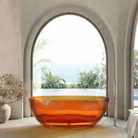 Wow Translucency Resin Stone Freestanding Bath