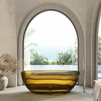 Wow Translucency Resin Stone Freestanding Bath