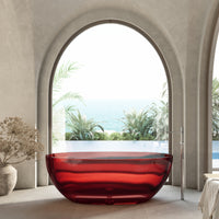 Wow Translucency Resin Stone Freestanding Bath