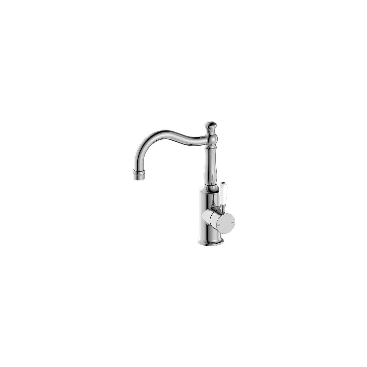 York Basin Mixer With Hook Spout