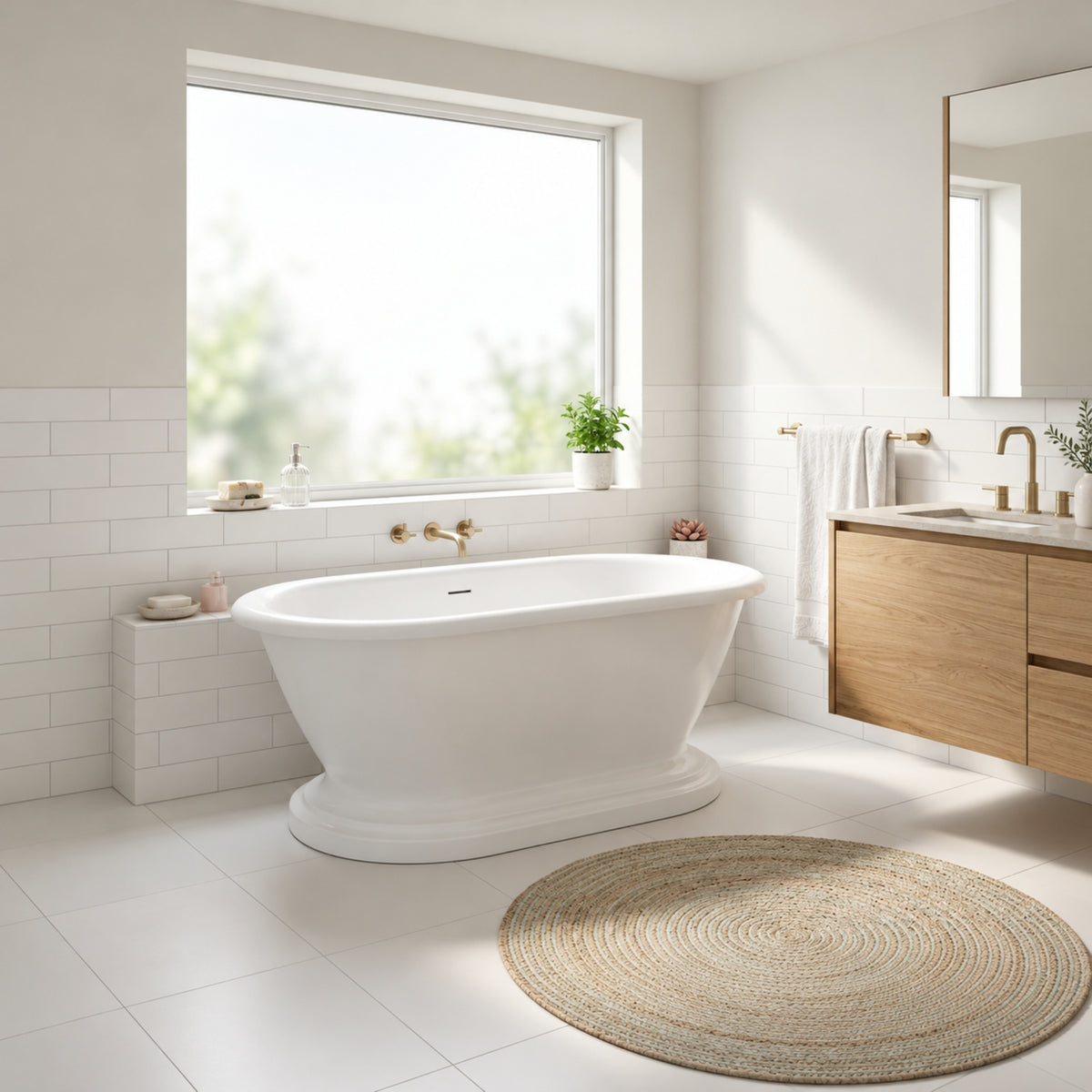 Zipporah Freestanding Stone Bath