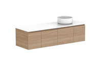Glacier Door & Drawer Slim Wall Hung Vanity