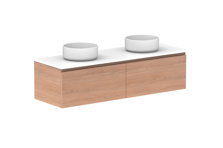 Glacier All Drawer Slim Wall Hung Vanity