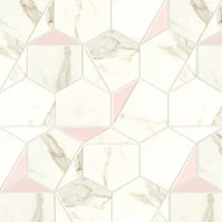 Calacatta Prestigio Rose Hex 25.1x29 Silk