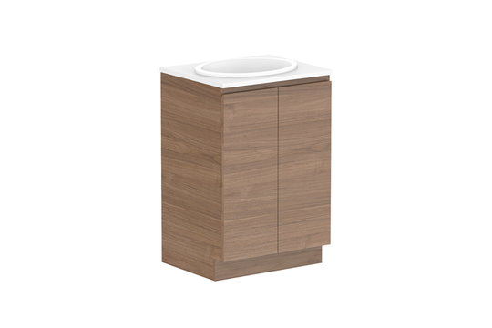 Glacier All Door Trio Floor Mount Vanity