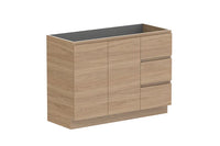 Glacier Door & Drawer Trio Floor Mount Vanity