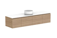 Glacier Door & Drawer Slim Wall Hung Vanity