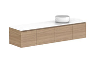 Glacier Door & Drawer Slim Wall Hung Vanity