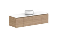Glacier Door & Drawer Slim Wall Hung Vanity