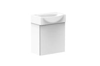 Tiny Semi-Recessed Wall Hung Vanity