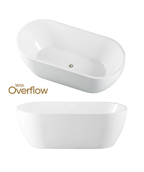 Arko 120 freestanding bath Overflow and Pop-out Waste