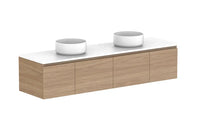 Glacier Door & Drawer Slim Wall Hung Vanity