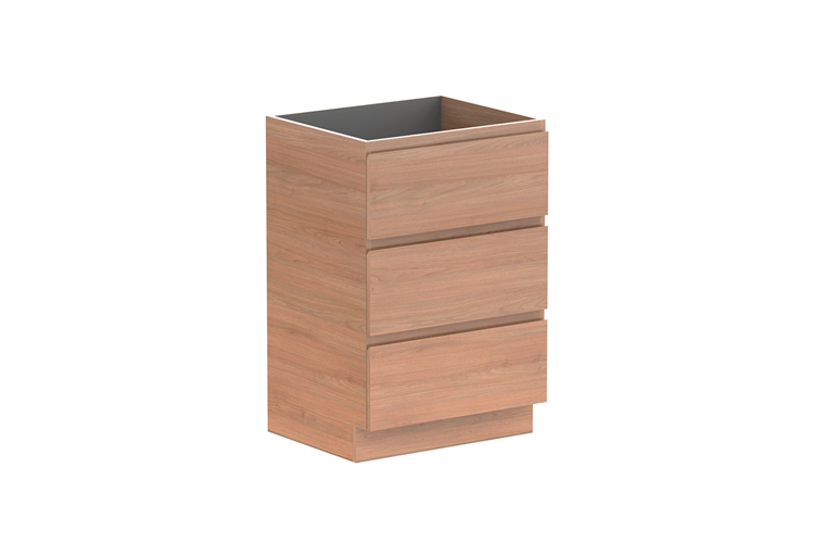 Glacier All Drawer Slim Floor Mount Vanity