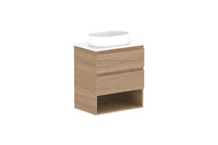 Glacier Ensuite Shelf Twin Vanity