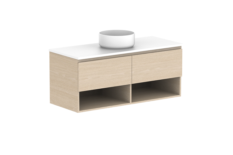 Glacier Shelf Slim Wall Hung Vanity