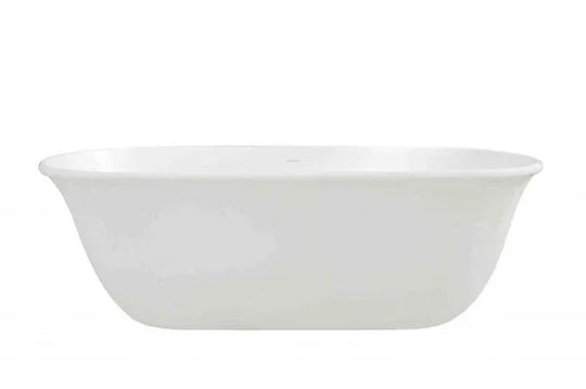 Blanche 162 x 74 TitanCast Solid Surface Freestanding Bath - Gloss White