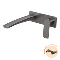 Phoenix Mekko Switch Mix Wall Basin / Bath Mixer Set 200mm Fit-Off Kit