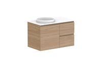 Glacier Door & Drawer Twin Wall Hung Vanity