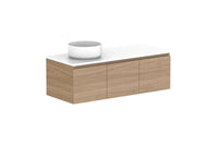 Glacier Door & Drawer Slim Wall Hung Vanity