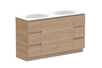 Glacier Door & Drawer Trio Floor Mount Vanity