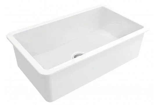 Cuisine Inset / Undermount Fine Fireclay Sink 81 x 48