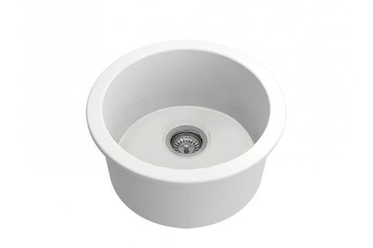 Cuisine Round Inset / Undermount Fine Fireclay Sink