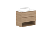 Glacier Ensuite Shelf Twin Vanity