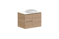Glacier Door & Drawer Twin Wall Hung Vanity