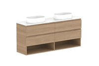 Glacier Ensuite Shelf Twin Vanity