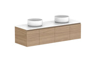 Glacier Door & Drawer Slim Wall Hung Vanity