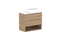 Glacier Ensuite Shelf Twin Vanity