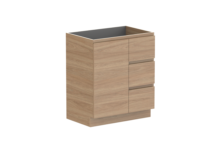 Glacier Door & Drawer Trio Floor Mount Vanity