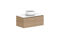 Glacier Door & Drawer Slim Wall Hung Vanity