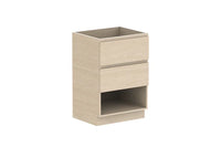 Glacier Shelf Twin Floor Mount Vanity