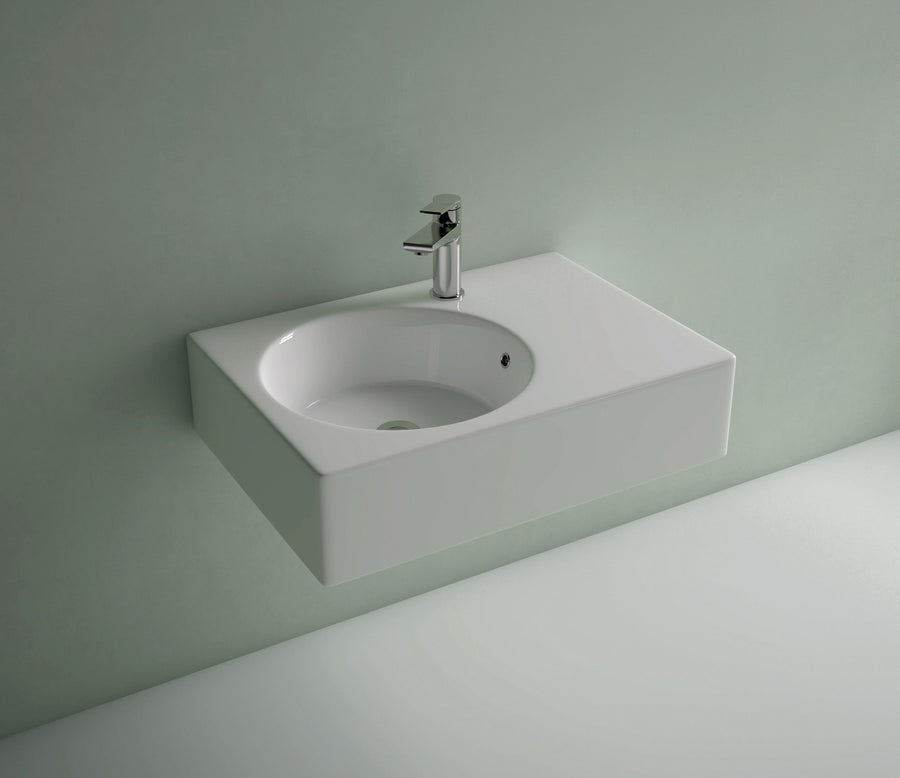 Edge Mk2 Round Left Wall Hung Basin