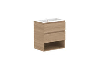 Glacier Ensuite Shelf Twin Vanity
