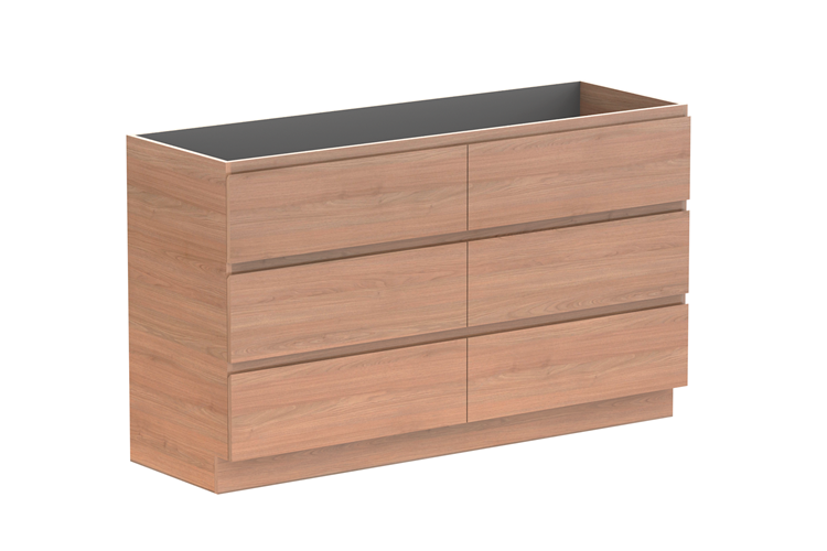 Glacier All Drawer Slim Floor Mount Vanity