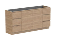 Glacier Door & Drawer Trio Floor Mount Vanity