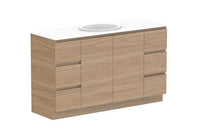 Glacier Door & Drawer Trio Floor Mount Vanity