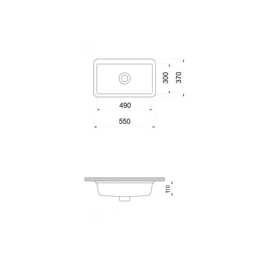 Fino Standard Undercounter Basin